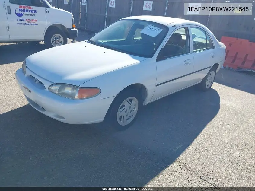 1FAFP10P8XW221545 1999 Ford Escort Lx