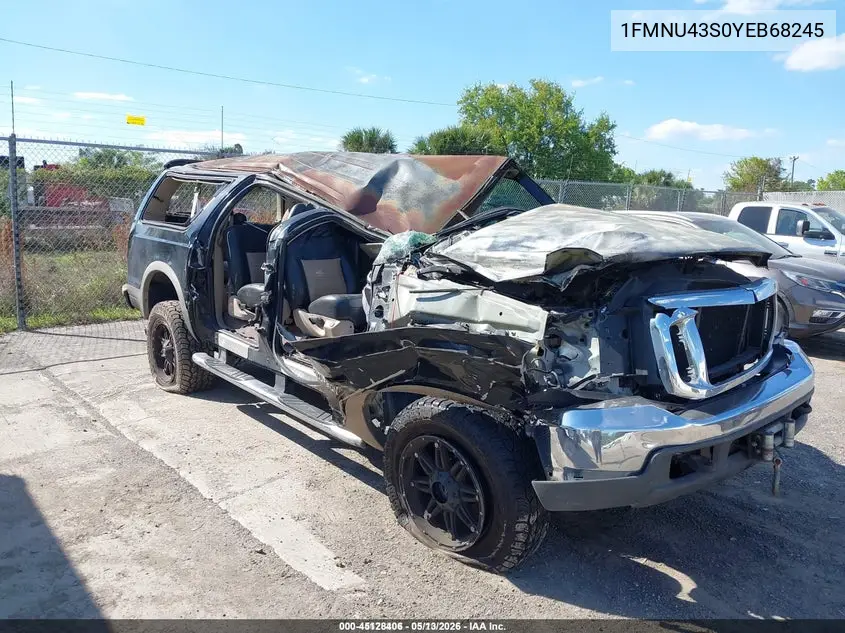 2000 Ford Excursion Limited VIN: 1FMNU43S0YEB68245 Lot: 45128406