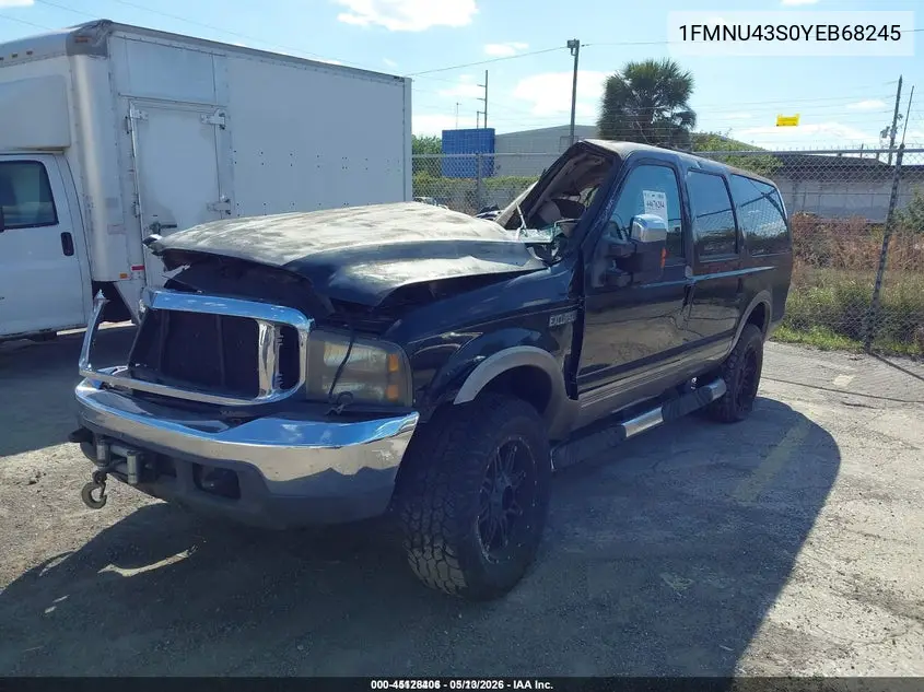 2000 Ford Excursion Limited VIN: 1FMNU43S0YEB68245 Lot: 45128406