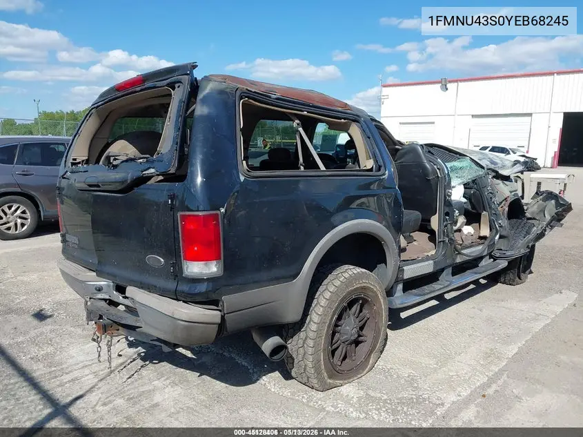 2000 Ford Excursion Limited VIN: 1FMNU43S0YEB68245 Lot: 45128406