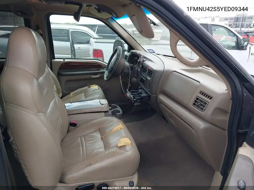 2000 Ford Excursion Limited VIN: 1FMNU42S5YED09344 Lot: 45276517
