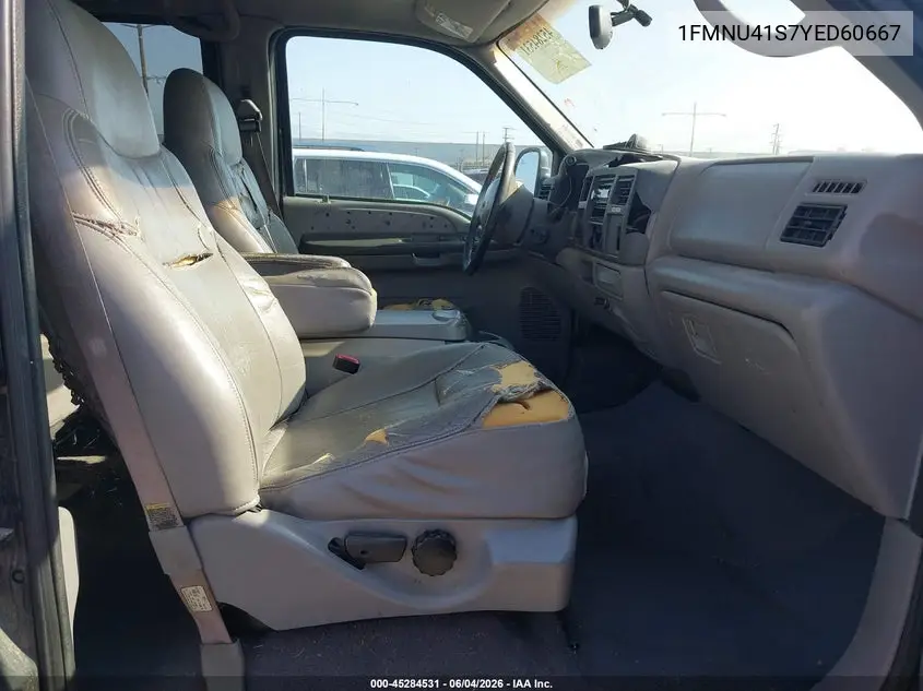 2000 Ford Excursion Xlt VIN: 1FMNU41S7YED60667 Lot: 45284531