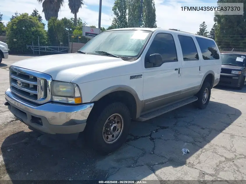 2000 Ford Excursion Limited VIN: 1FMNU43S6YEA37370 Lot: 45520459