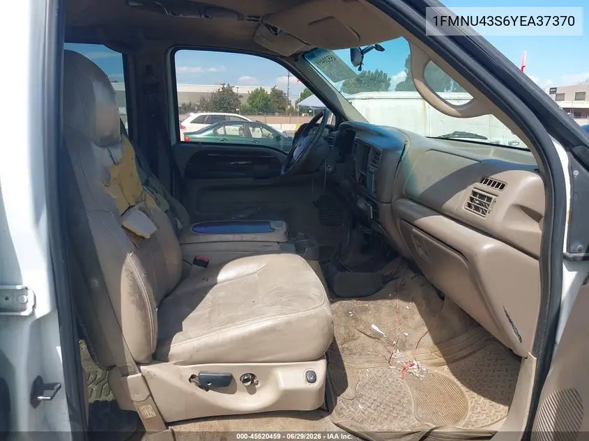2000 Ford Excursion Limited VIN: 1FMNU43S6YEA37370 Lot: 45520459
