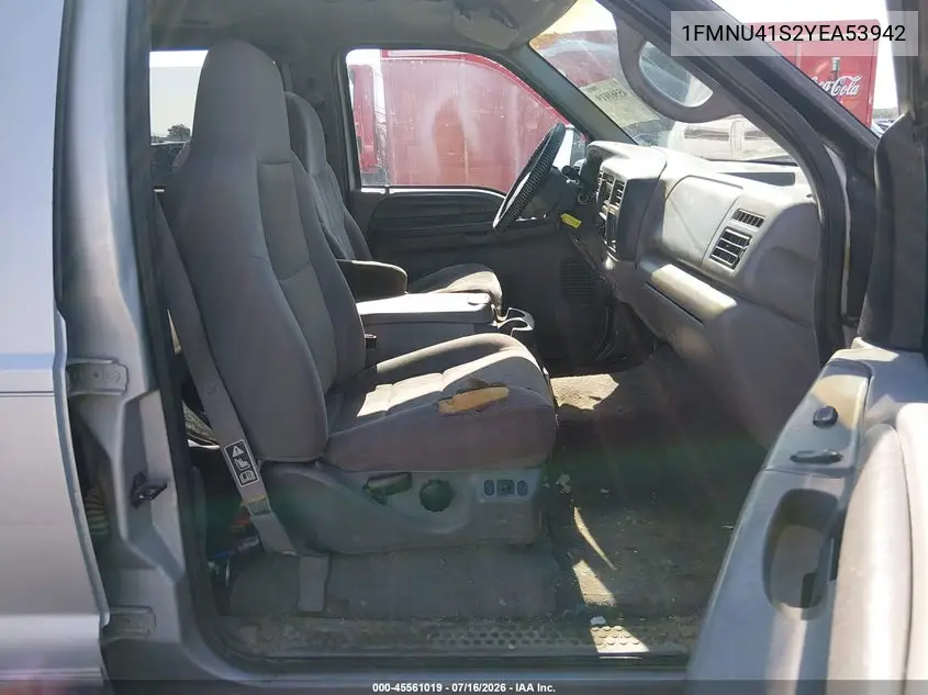 2000 Ford Excursion Xlt VIN: 1FMNU41S2YEA53942 Lot: 45561019