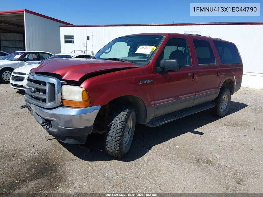 2001 Ford Excursion Xlt VIN: 1FMNU41SX1EC44790 Lot: 45245332