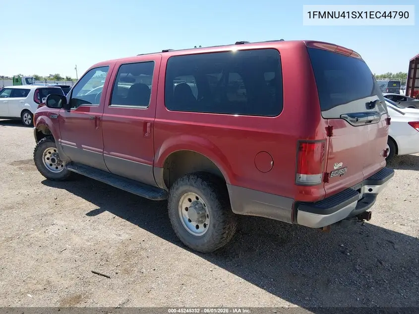 2001 Ford Excursion Xlt VIN: 1FMNU41SX1EC44790 Lot: 45245332