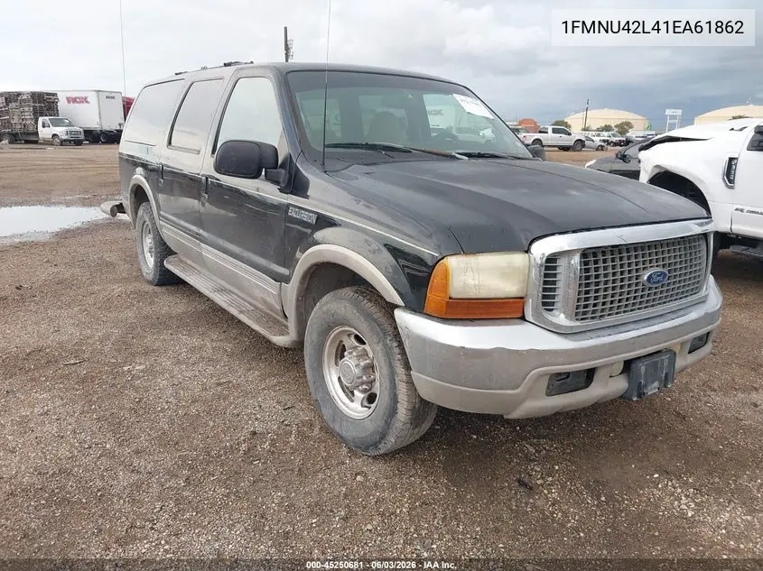 2001 Ford Excursion Limited VIN: 1FMNU42L41EA61862 Lot: 45250681