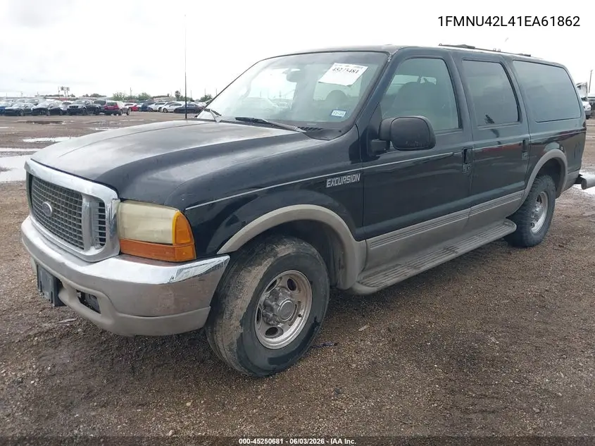 2001 Ford Excursion Limited VIN: 1FMNU42L41EA61862 Lot: 45250681
