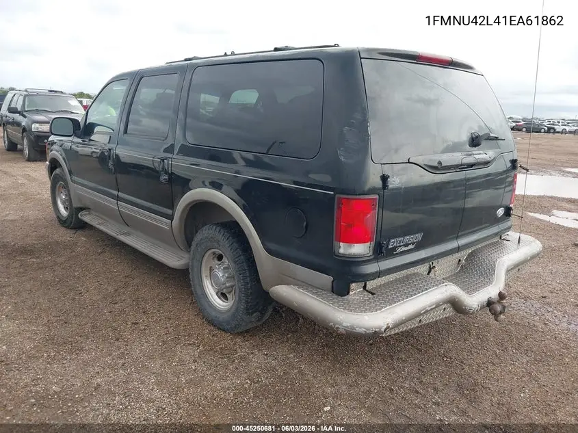 2001 Ford Excursion Limited VIN: 1FMNU42L41EA61862 Lot: 45250681