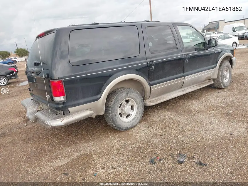 2001 Ford Excursion Limited VIN: 1FMNU42L41EA61862 Lot: 45250681