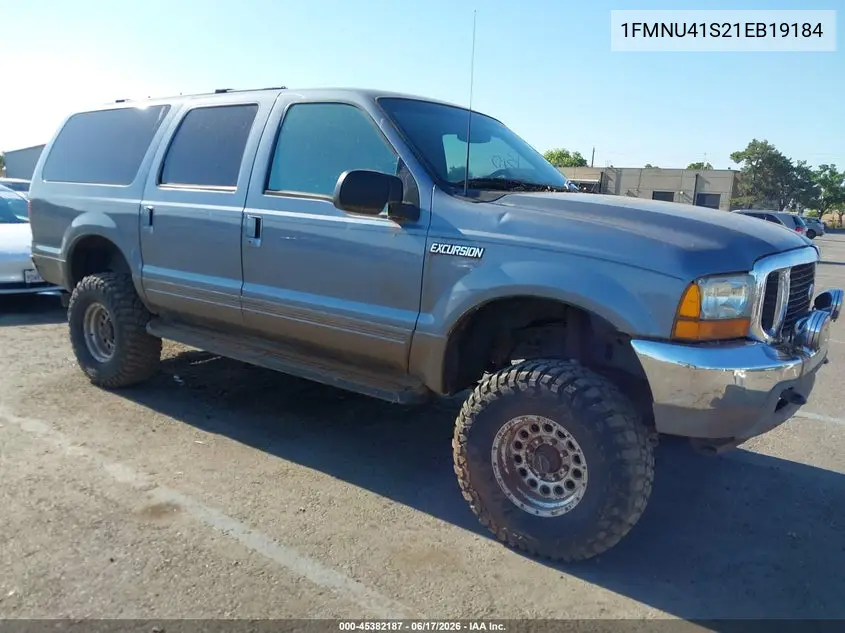 2001 Ford Excursion Xlt VIN: 1FMNU41S21EB19184 Lot: 45382187