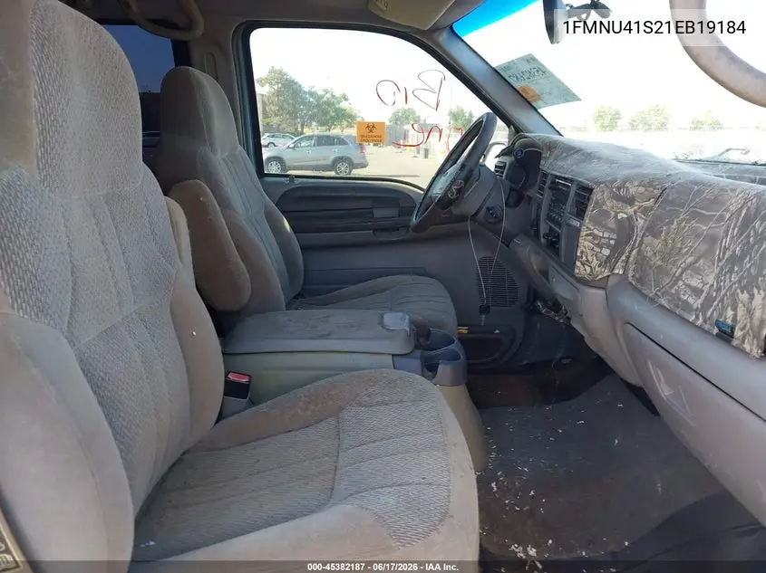 2001 Ford Excursion Xlt VIN: 1FMNU41S21EB19184 Lot: 45382187
