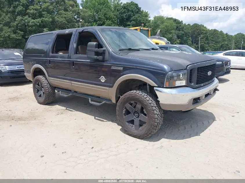 2001 Ford Excursion Limited VIN: 1FMSU43F31EA48953 Lot: 45592559
