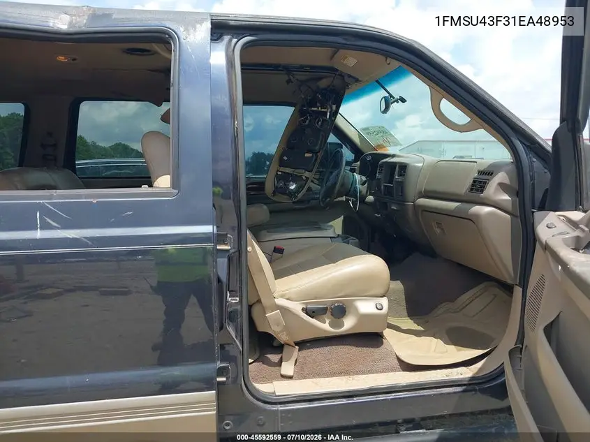 2001 Ford Excursion Limited VIN: 1FMSU43F31EA48953 Lot: 45592559