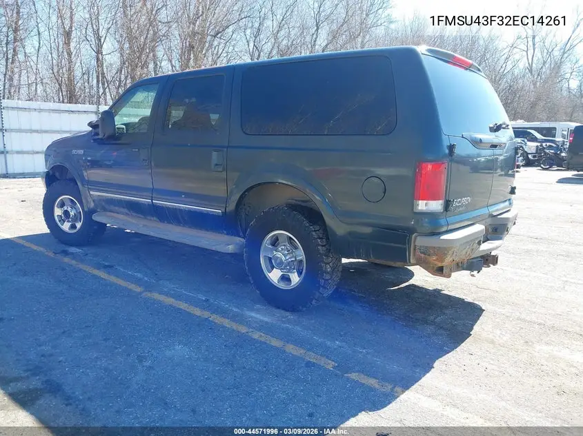 2002 Ford Excursion Limited VIN: 1FMSU43F32EC14261 Lot: 44571996