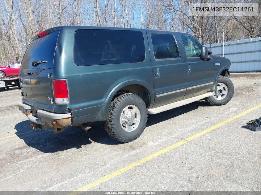 2002 Ford Excursion Limited VIN: 1FMSU43F32EC14261 Lot: 44571996