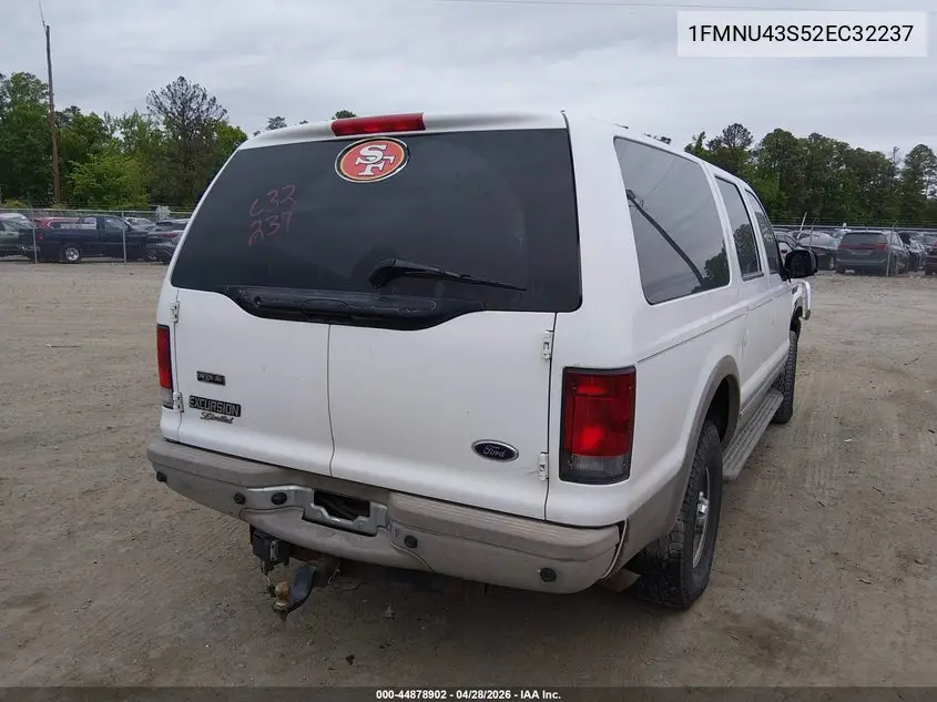 2002 Ford Excursion Limited VIN: 1FMNU43S52EC32237 Lot: 44878902
