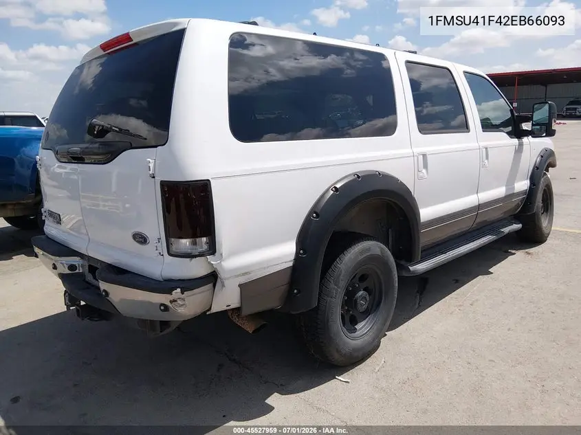 2002 Ford Excursion Xlt VIN: 1FMSU41F42EB66093 Lot: 45527959