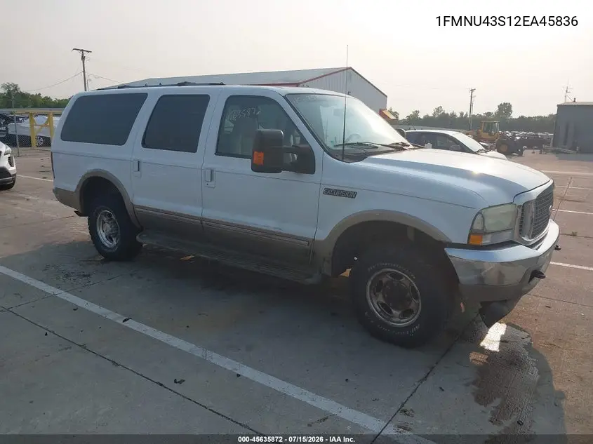 2002 Ford Excursion Limited VIN: 1FMNU43S12EA45836 Lot: 45635872