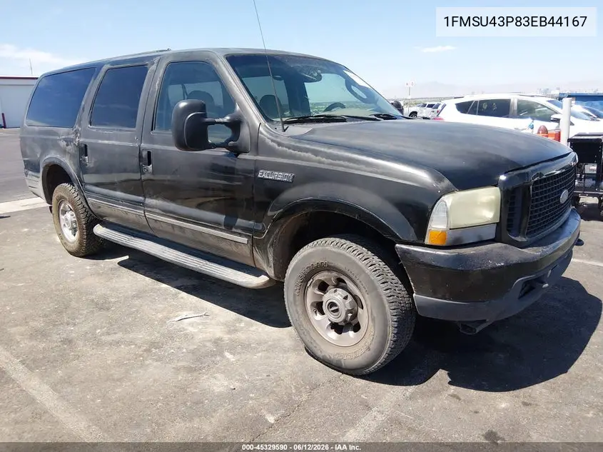 2003 Ford Excursion Limited VIN: 1FMSU43P83EB44167 Lot: 45329590