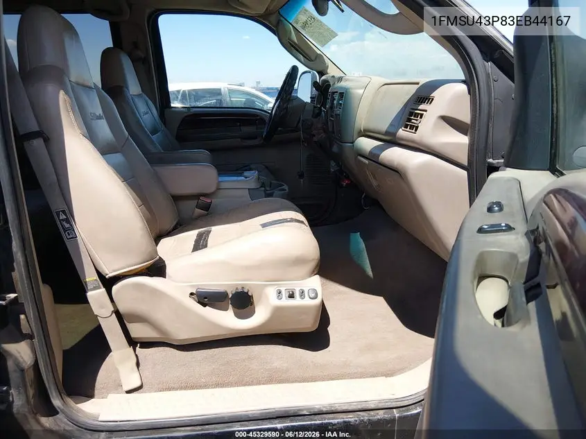 2003 Ford Excursion Limited VIN: 1FMSU43P83EB44167 Lot: 45329590