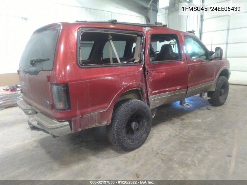 2004 Ford Excursion Eddie Bauer VIN: 1FMSU45P24EE06439 Lot: 32197830