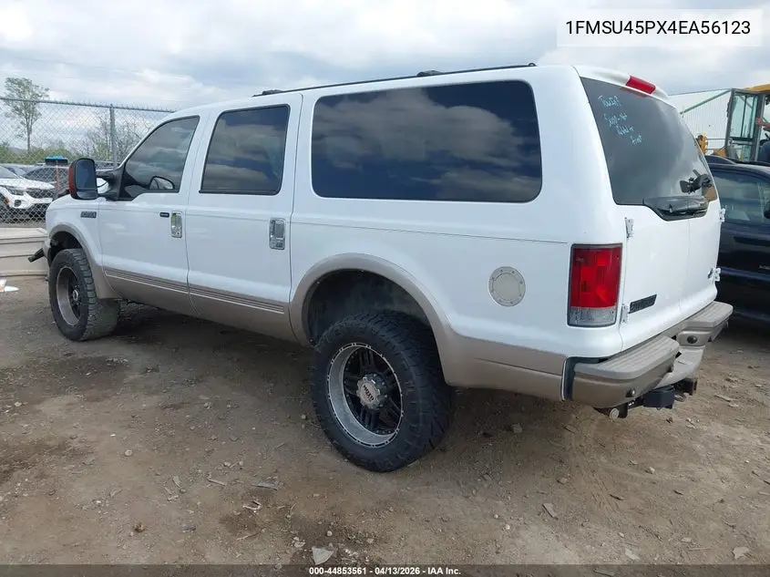 2004 Ford Excursion Eddie Bauer VIN: 1FMSU45PX4EA56123 Lot: 44853561