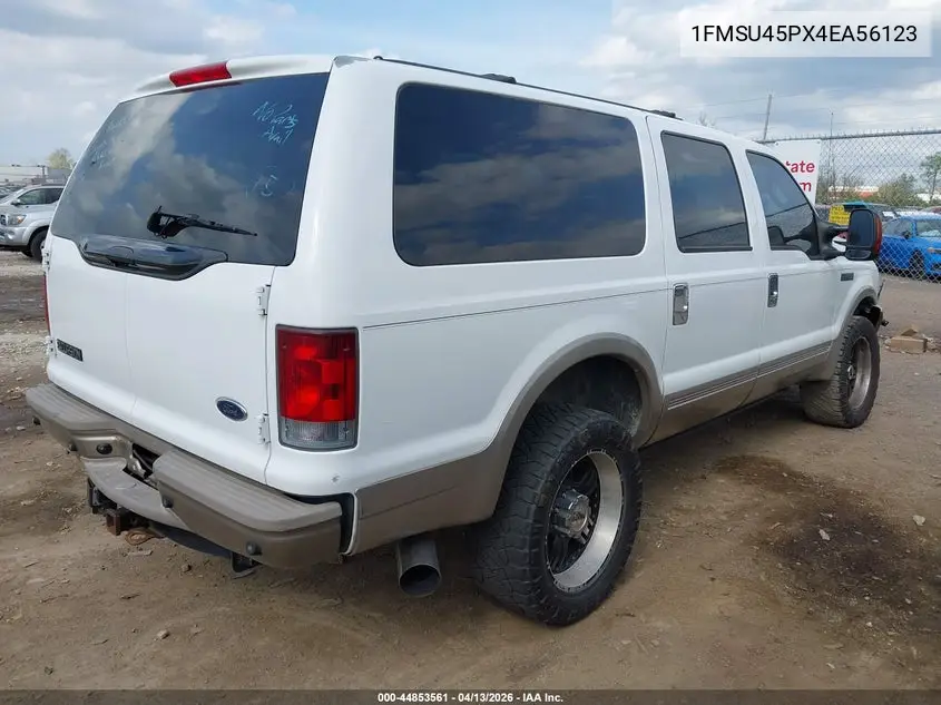 2004 Ford Excursion Eddie Bauer VIN: 1FMSU45PX4EA56123 Lot: 44853561