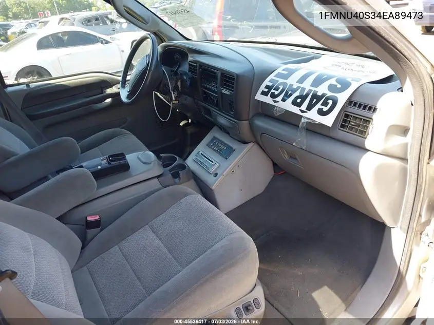 2004 Ford Excursion Xls/Xlt VIN: 1FMNU40S34EA89473 Lot: 45536417