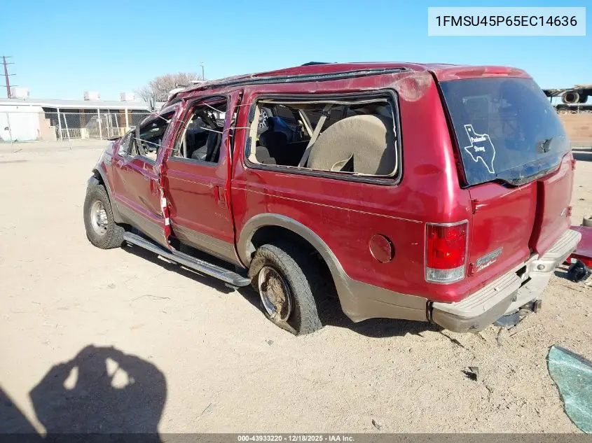 2005 Ford Excursion Eddie Bauer VIN: 1FMSU45P65EC14636 Lot: 43933220