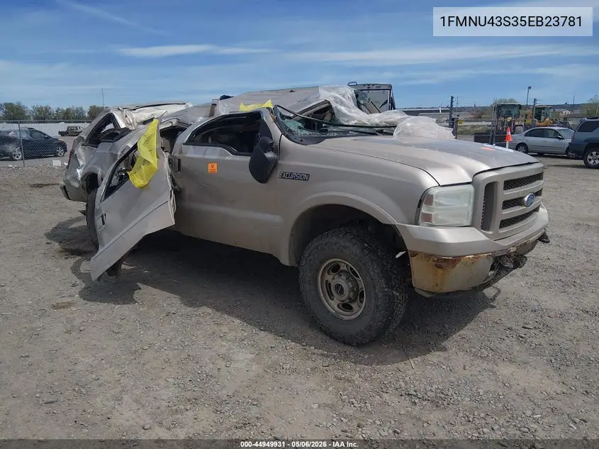 2005 Ford Excursion Limited VIN: 1FMNU43S35EB23781 Lot: 44949931