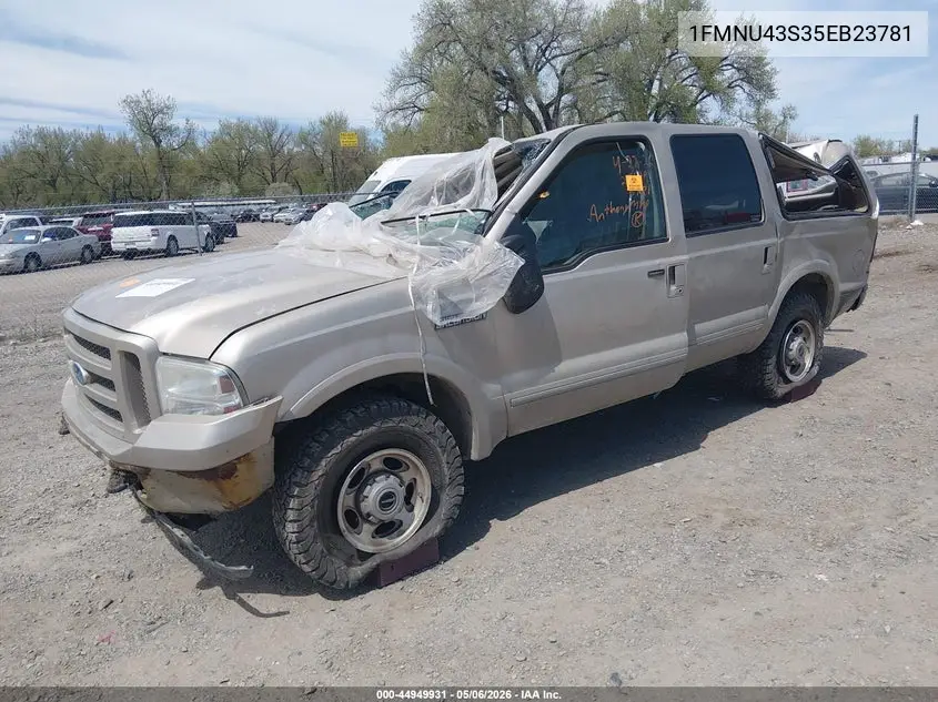 2005 Ford Excursion Limited VIN: 1FMNU43S35EB23781 Lot: 44949931