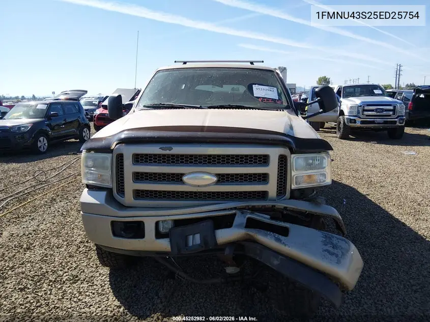 2005 Ford Excursion Limited VIN: 1FMNU43S25ED25754 Lot: 45252982