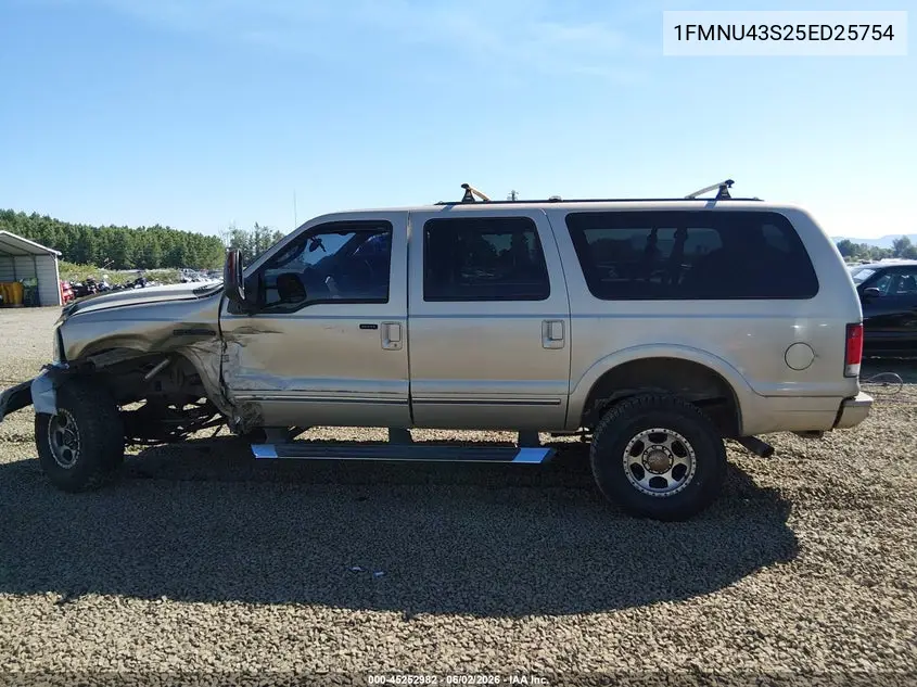 2005 Ford Excursion Limited VIN: 1FMNU43S25ED25754 Lot: 45252982