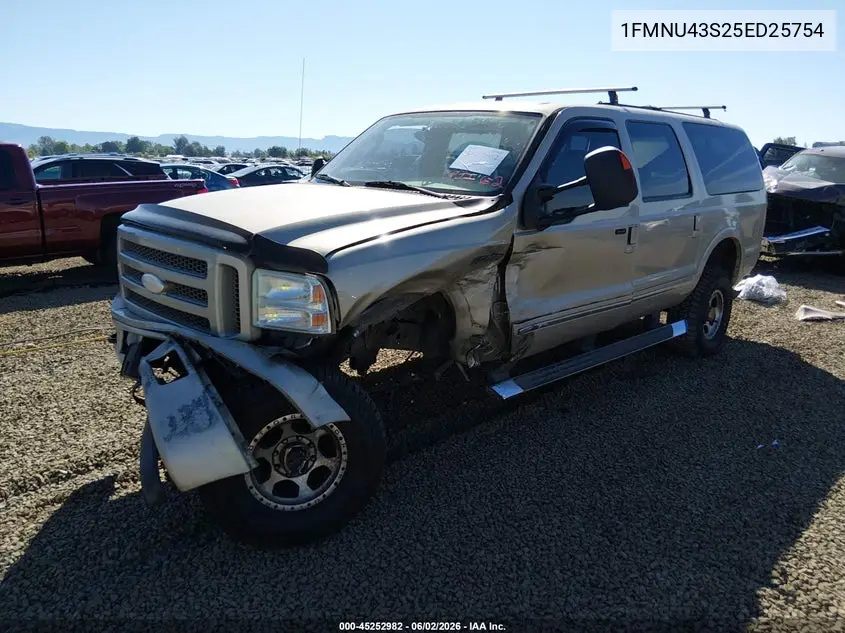 2005 Ford Excursion Limited VIN: 1FMNU43S25ED25754 Lot: 45252982