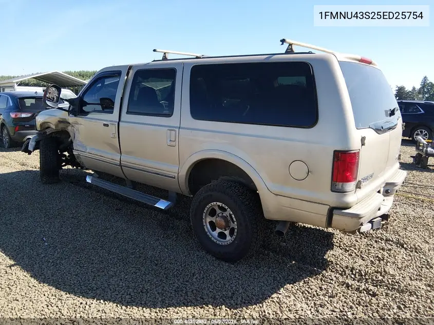 2005 Ford Excursion Limited VIN: 1FMNU43S25ED25754 Lot: 45252982
