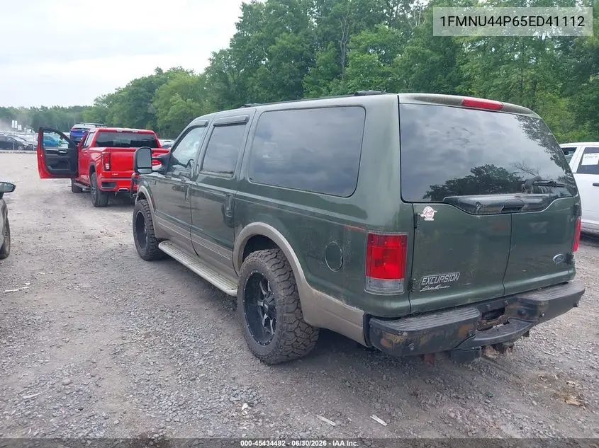 2005 Ford Excursion Eddie Bauer VIN: 1FMNU44P65ED41112 Lot: 45434482