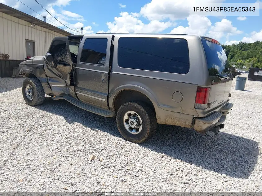 2005 Ford Excursion Limited VIN: 1FMSU43P85EA65343 Lot: 45613891