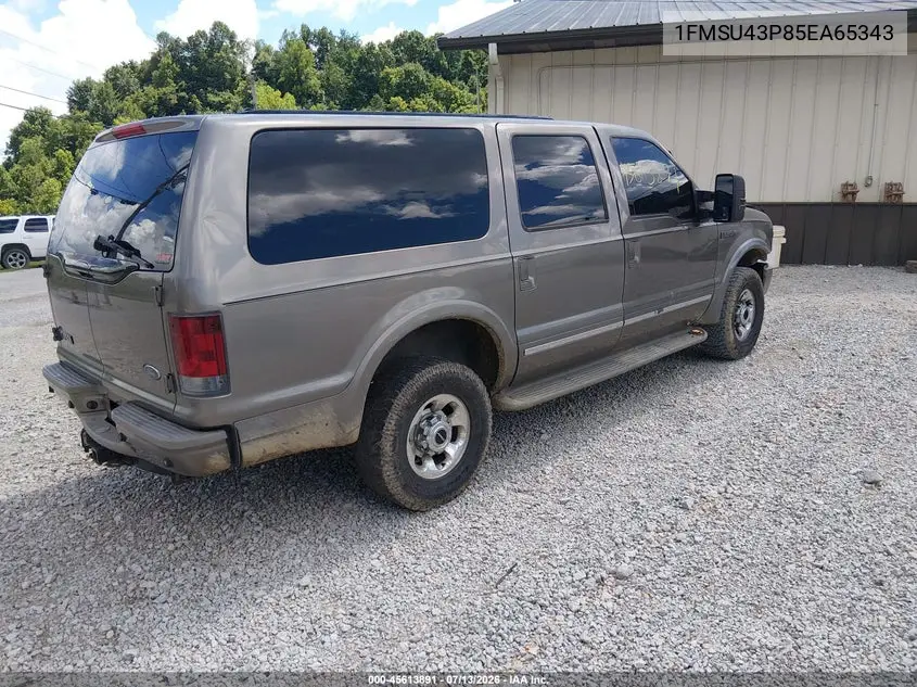 2005 Ford Excursion Limited VIN: 1FMSU43P85EA65343 Lot: 45613891