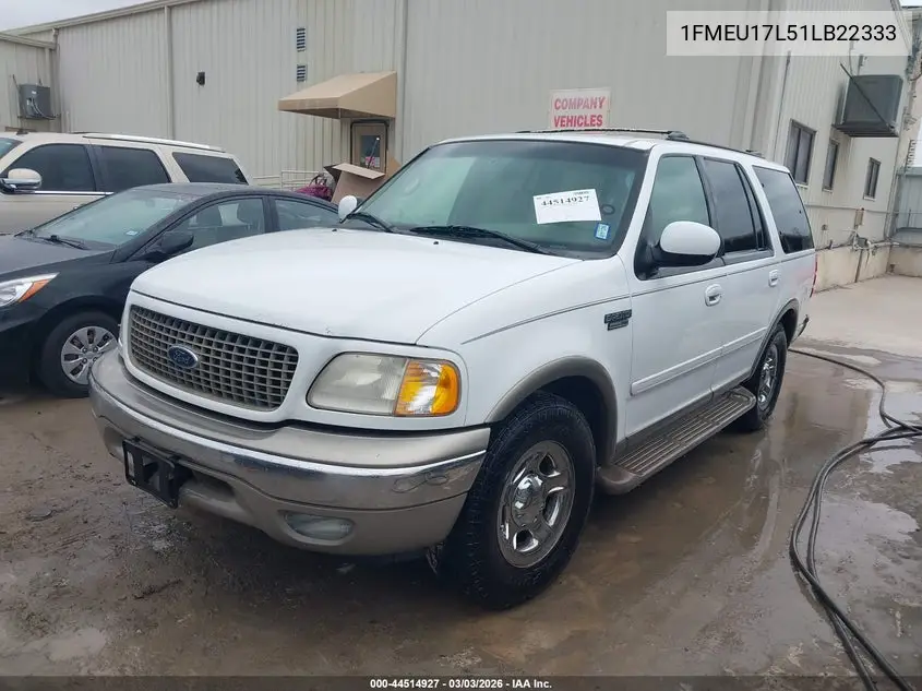 1FMEU17L51LB22333 2001 Ford Expedition Eddie Bauer