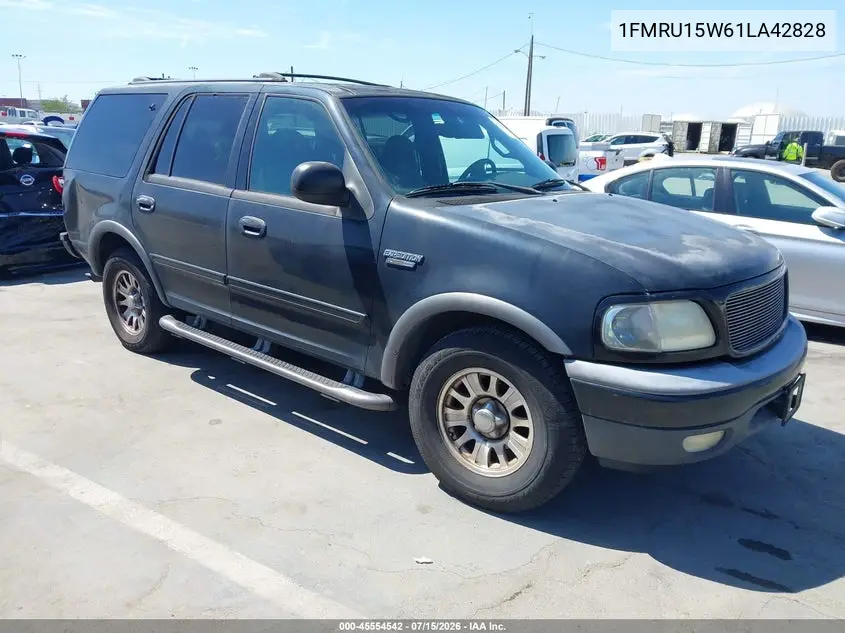 2001 Ford Expedition Xlt VIN: 1FMRU15W61LA42828 Lot: 45554542