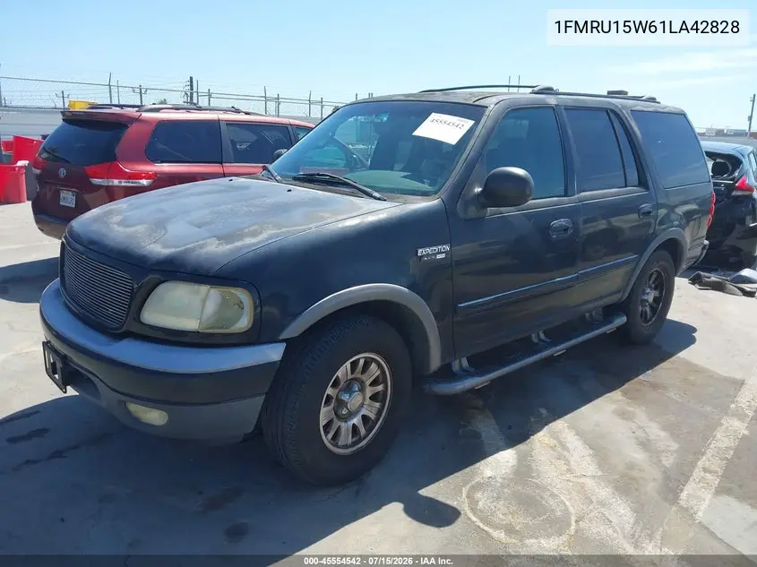 2001 Ford Expedition Xlt VIN: 1FMRU15W61LA42828 Lot: 45554542