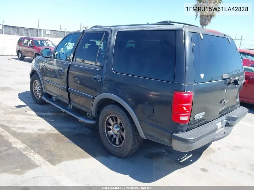 2001 Ford Expedition Xlt VIN: 1FMRU15W61LA42828 Lot: 45554542