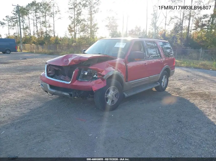 1FMRU17W03LB96807 2003 Ford Expedition Eddie Bauer