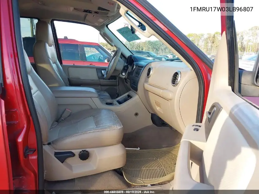 1FMRU17W03LB96807 2003 Ford Expedition Eddie Bauer