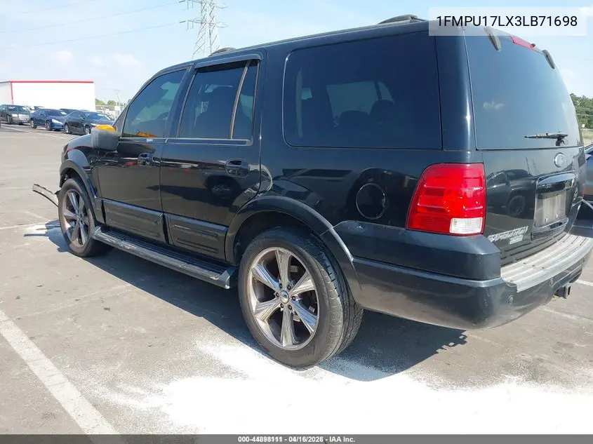 1FMPU17LX3LB71698 2003 Ford Expedition Eddie Bauer