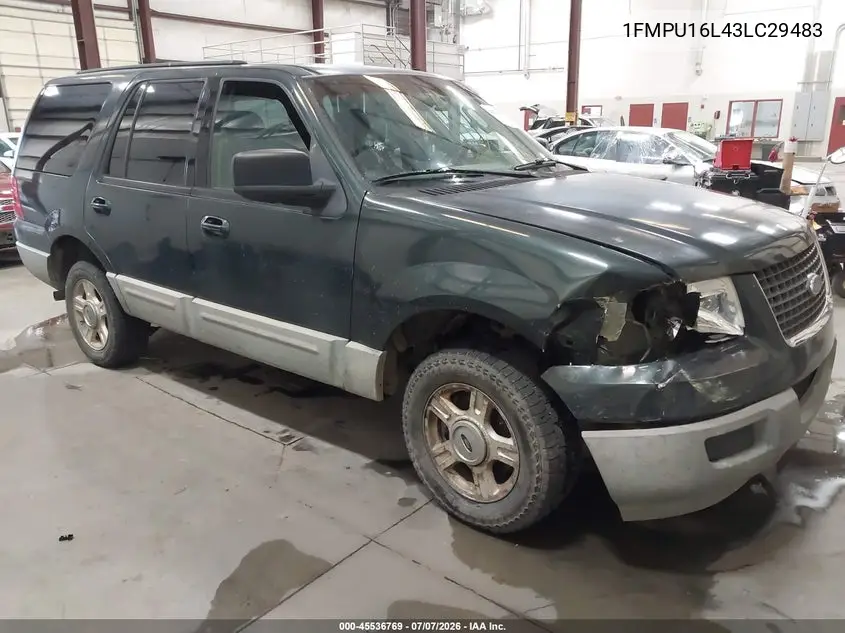 2003 Ford Expedition Xlt VIN: 1FMPU16L43LC29483 Lot: 45536769