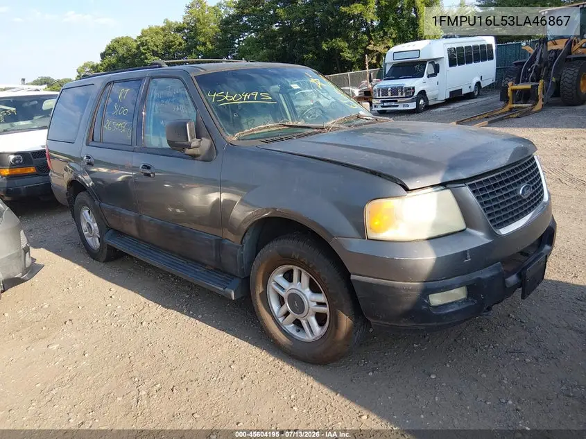 2003 Ford Expedition Xlt VIN: 1FMPU16L53LA46867 Lot: 45604195