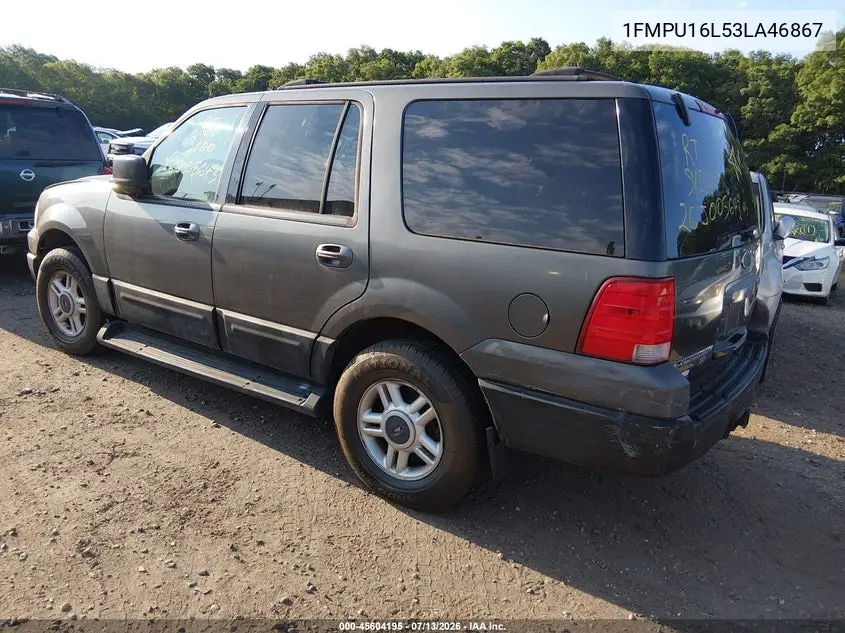 2003 Ford Expedition Xlt VIN: 1FMPU16L53LA46867 Lot: 45604195